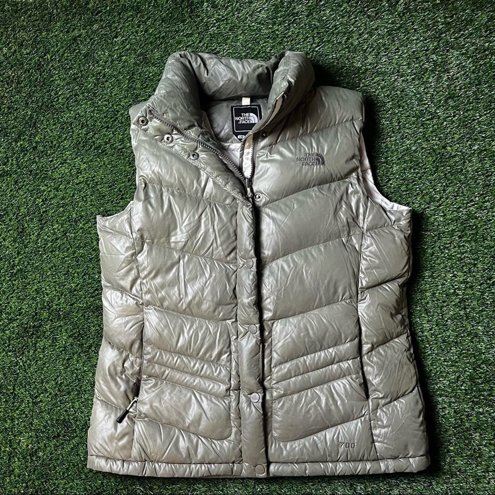 Sage Green North Face 700 Puffer Vest